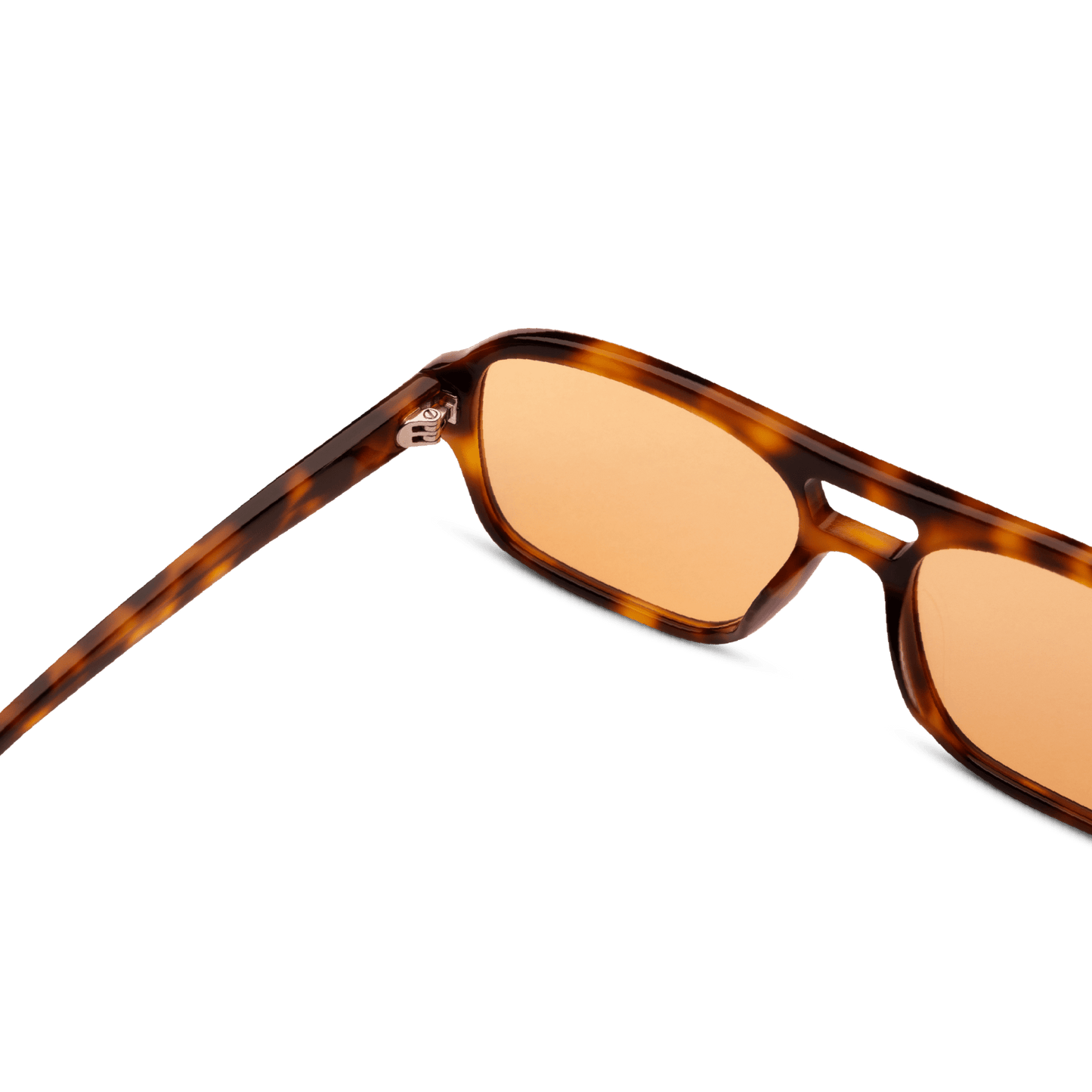 BURT Tortoise Orange Lens Aviator Sunglasses by Messy Weekend