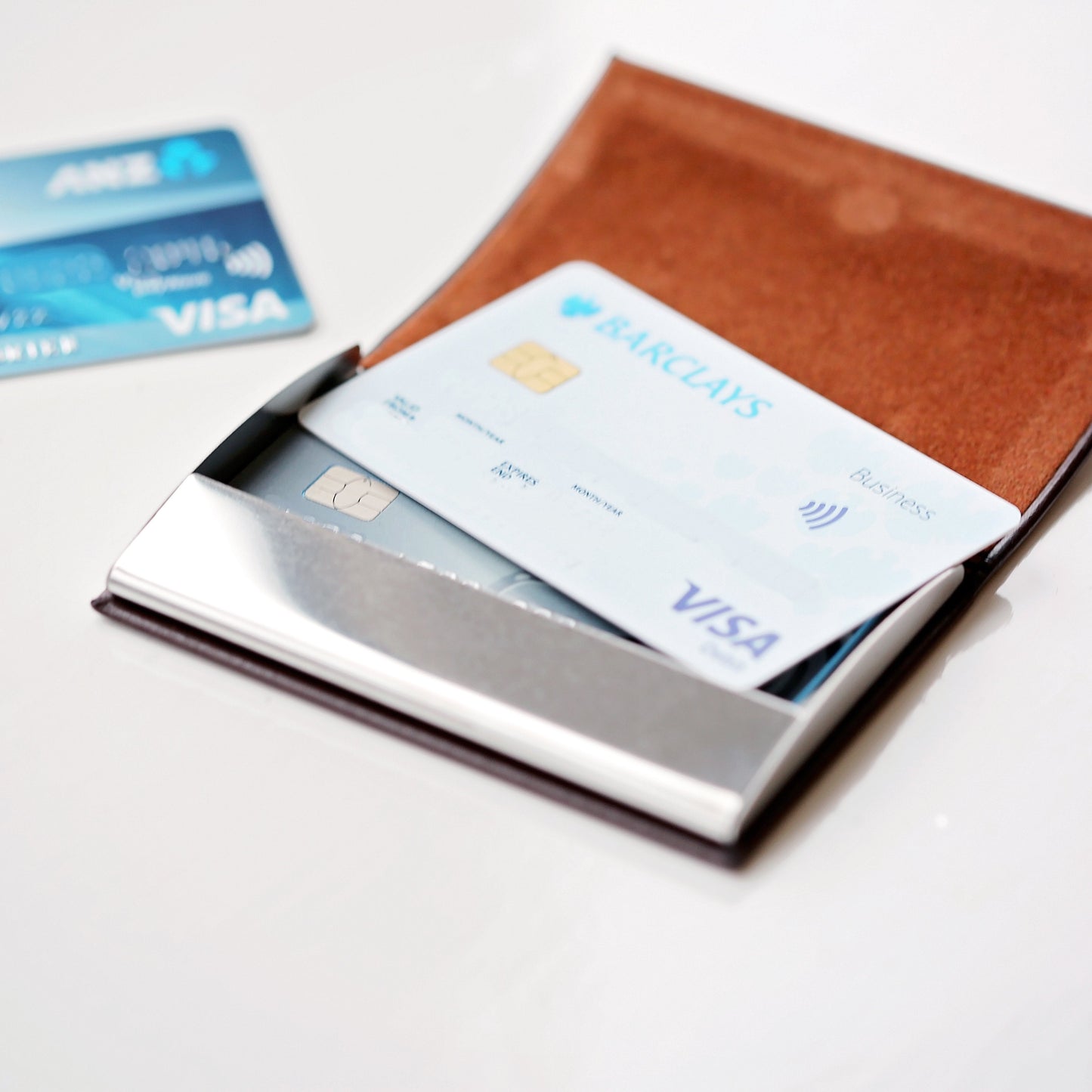 Porte-cartes de visite/cartes de crédit gravé