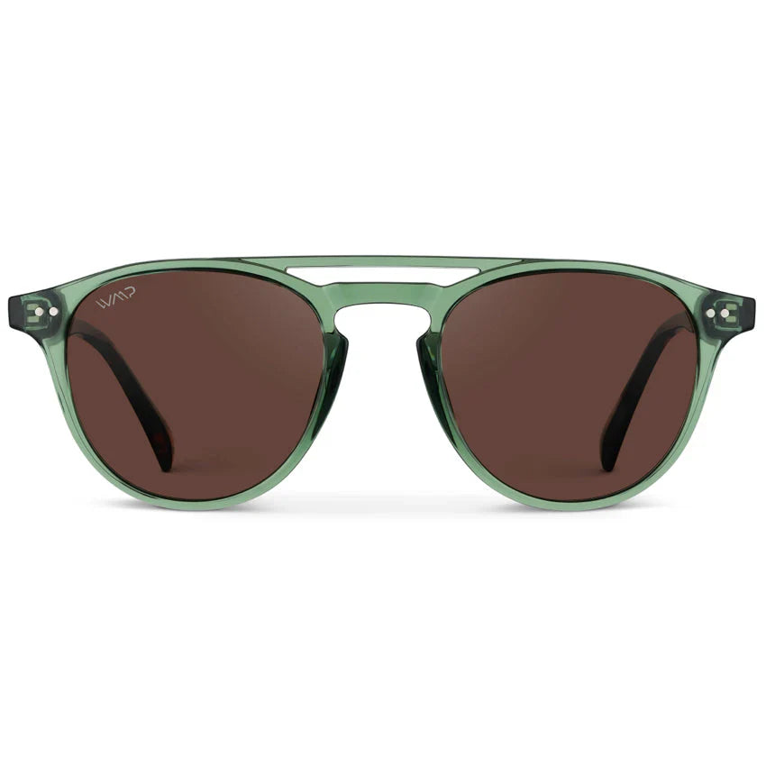 Lunettes de soleil EASTON vert émeraude/verres marron par WMP Eyewear