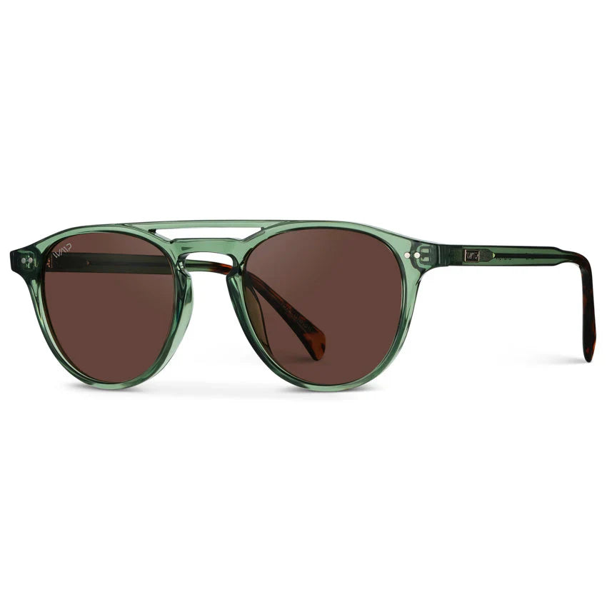 Lunettes de soleil EASTON vert émeraude/verres marron par WMP Eyewear