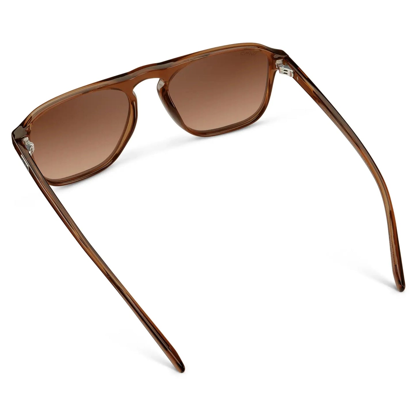 EMERSON Unisex Square Aviator Sunglasses in Terracotta Brown WMP Eyewear