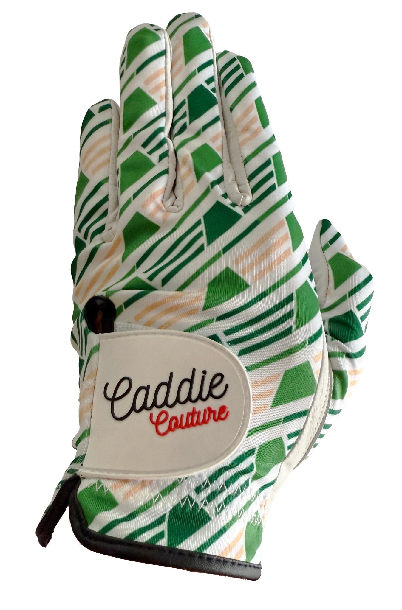 Green Geo Golf Glove