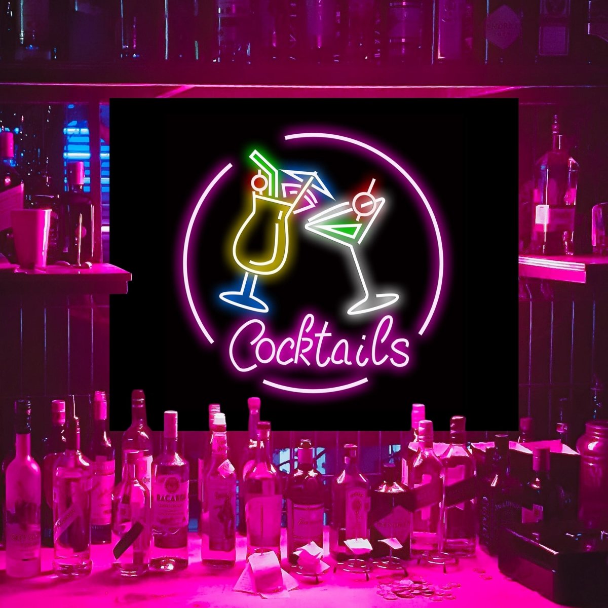 Personalised LED Neon Sign COCKTAIL 3