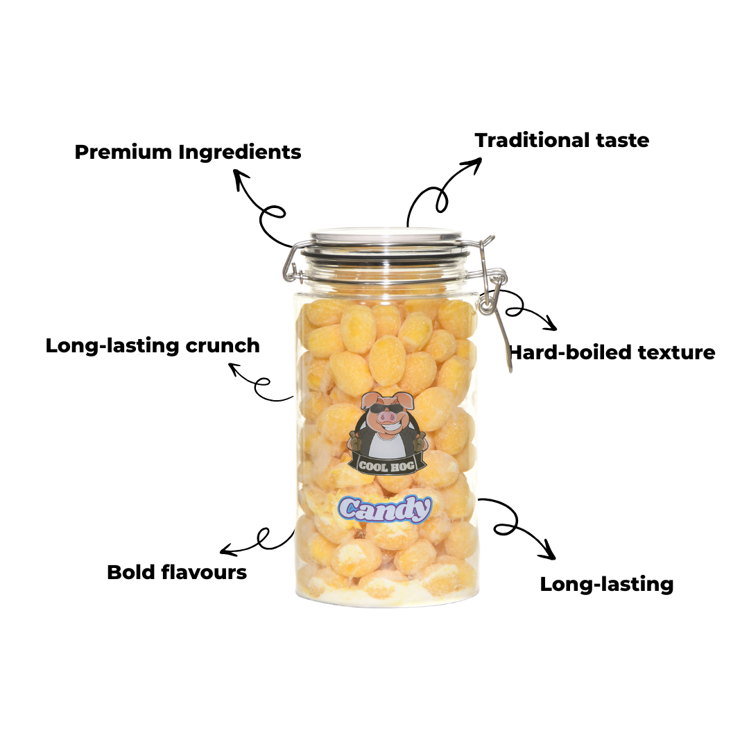Traditional Lemon Sherbet Candy Gifting Jar