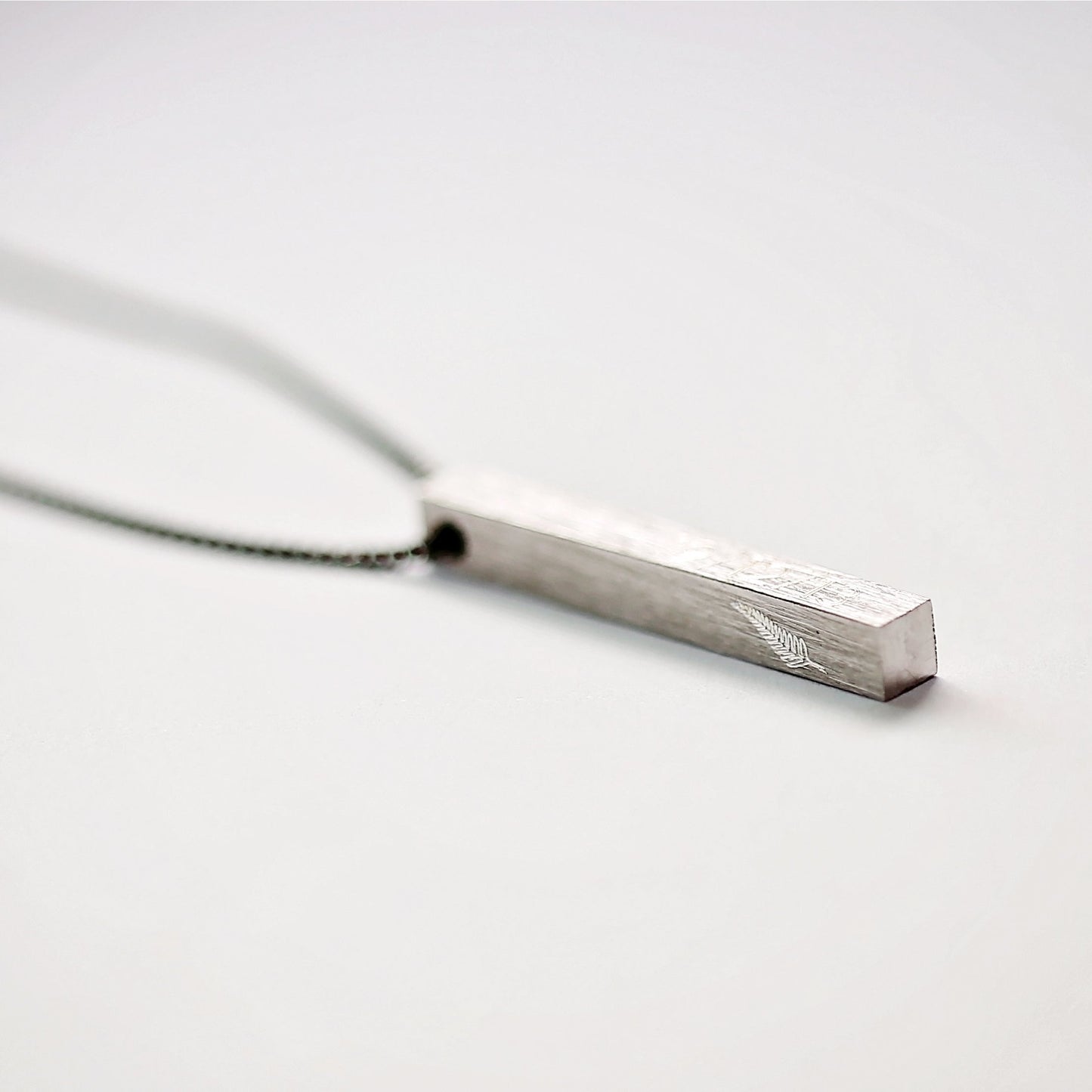 Collier homme brossé personnalisé