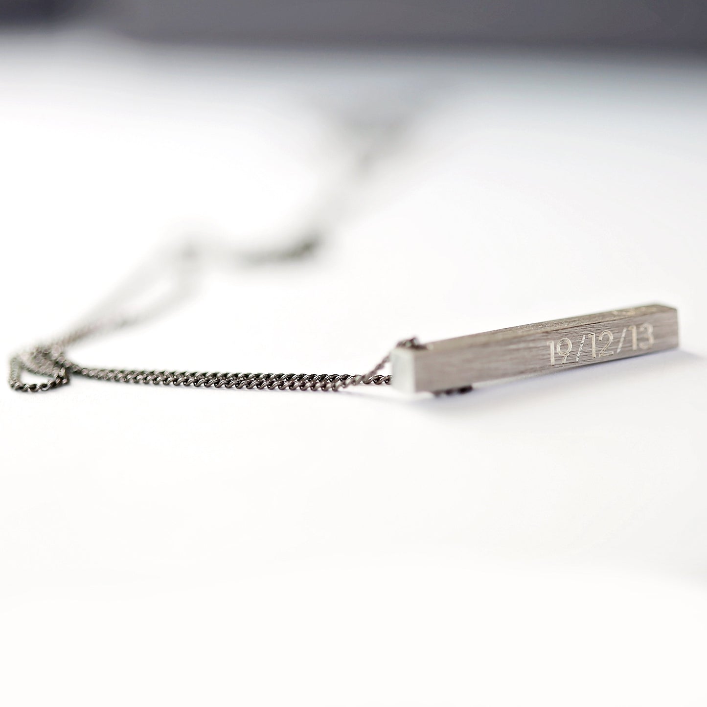 Collier homme brossé personnalisé