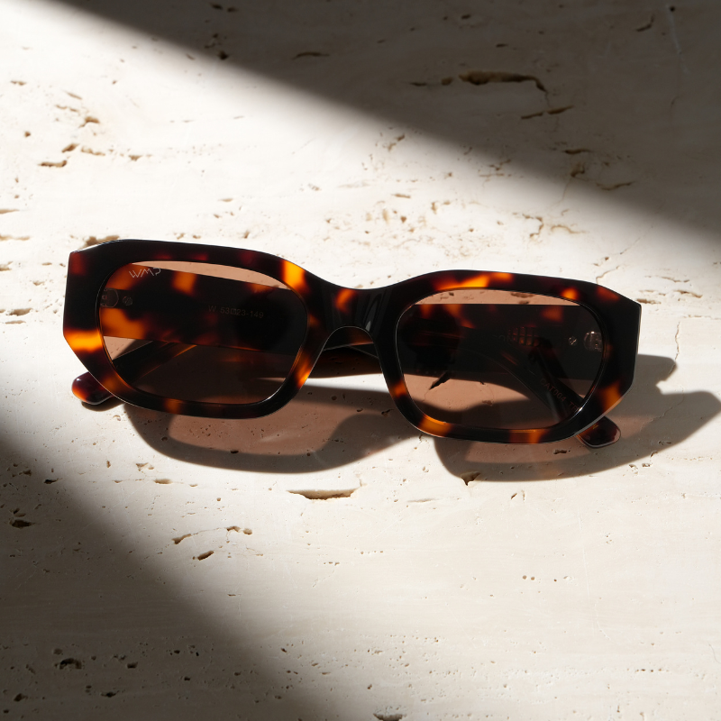 LONDON Women's Cat-Eye Sunglasses Retro Thick Frame in Tortoise by WMP Eyewear UK
