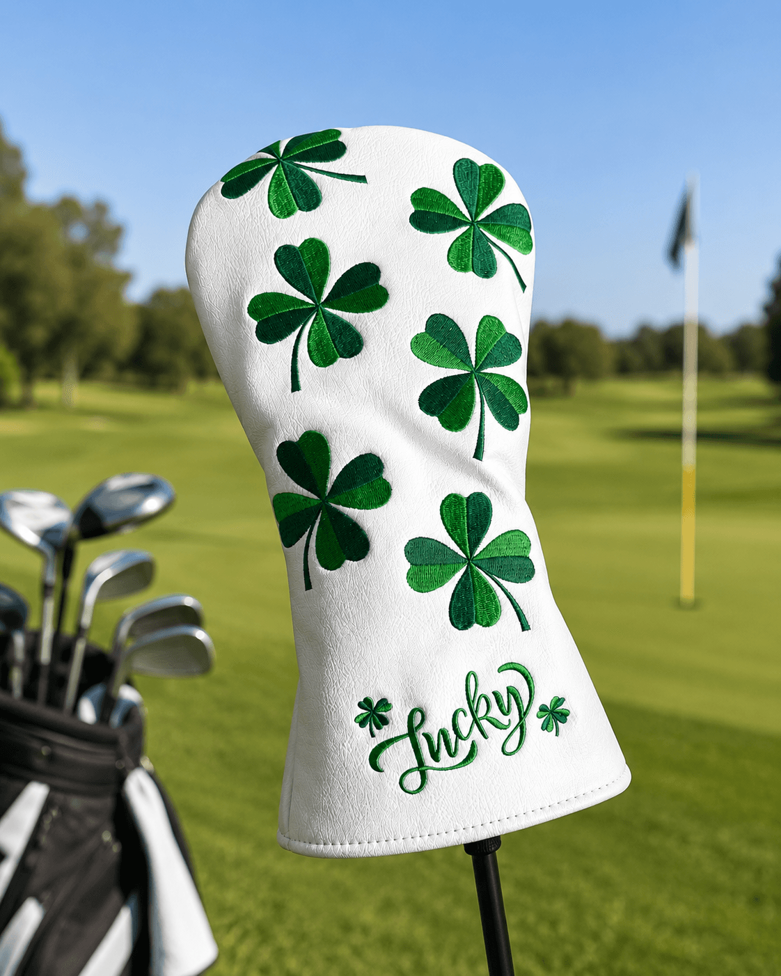 Lucky Clover Driver Head Cover