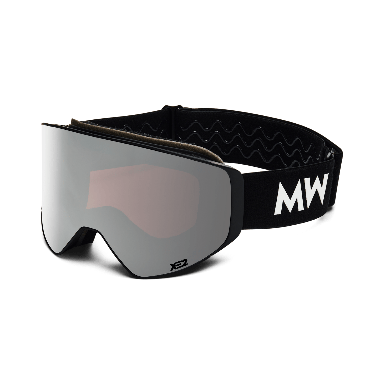 Messy Weekend Clear XE2 Ski Goggles - Silver Mirrored (Black Band)