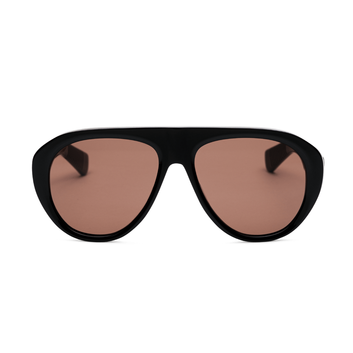 MICK Black Brown Oversized Aviator Sunglasses by Messy Weekend