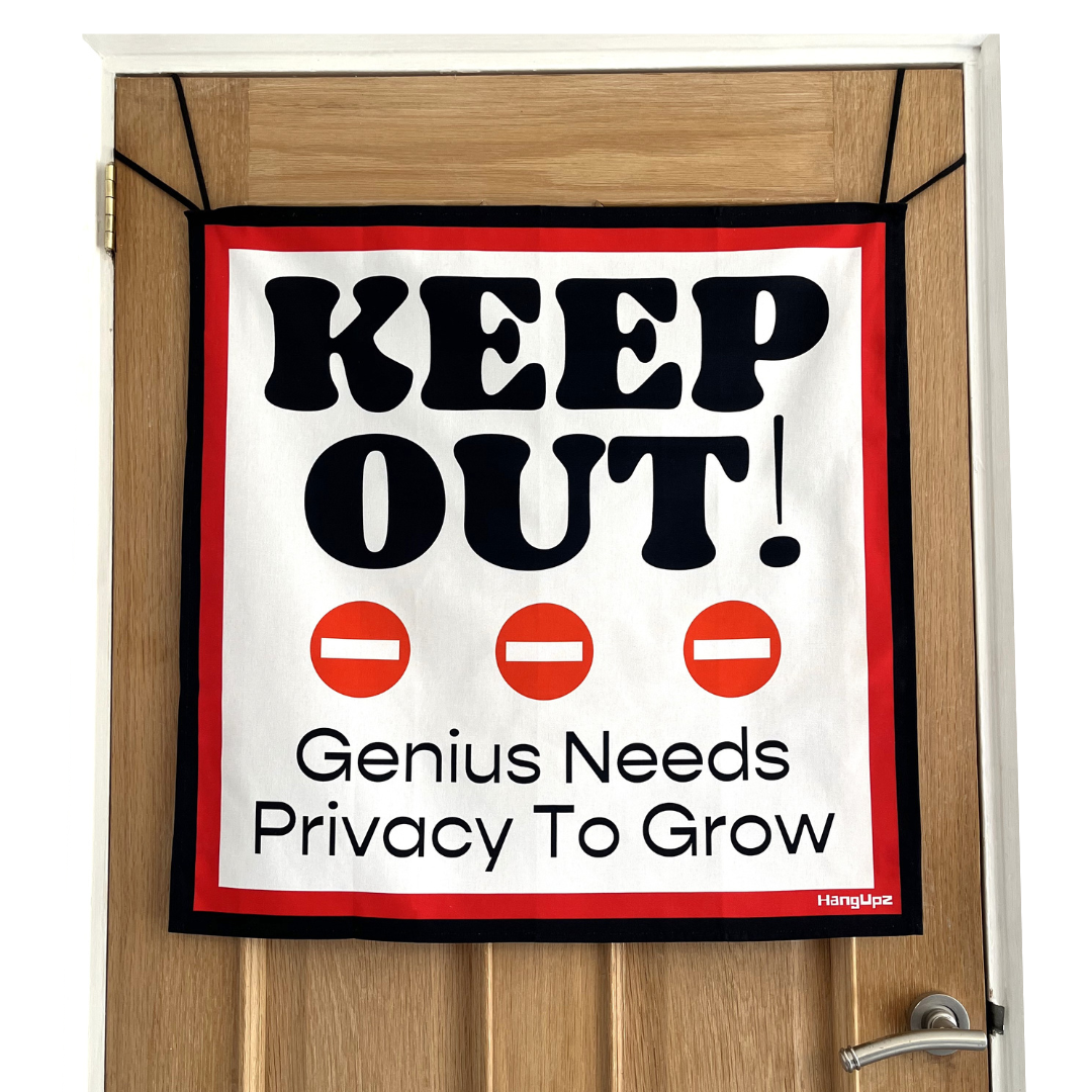 HANGUPZ 'Keep Out!' Large Fun Sign Kid's Bedroom Door Decoration Gift For Boys Girls