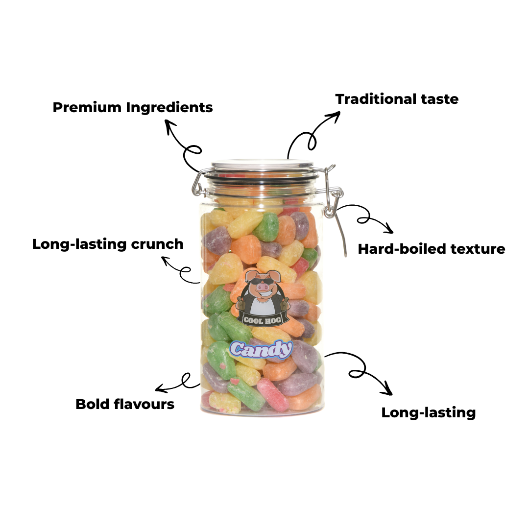 Traditional Pear Drops Candy Gifting Jar