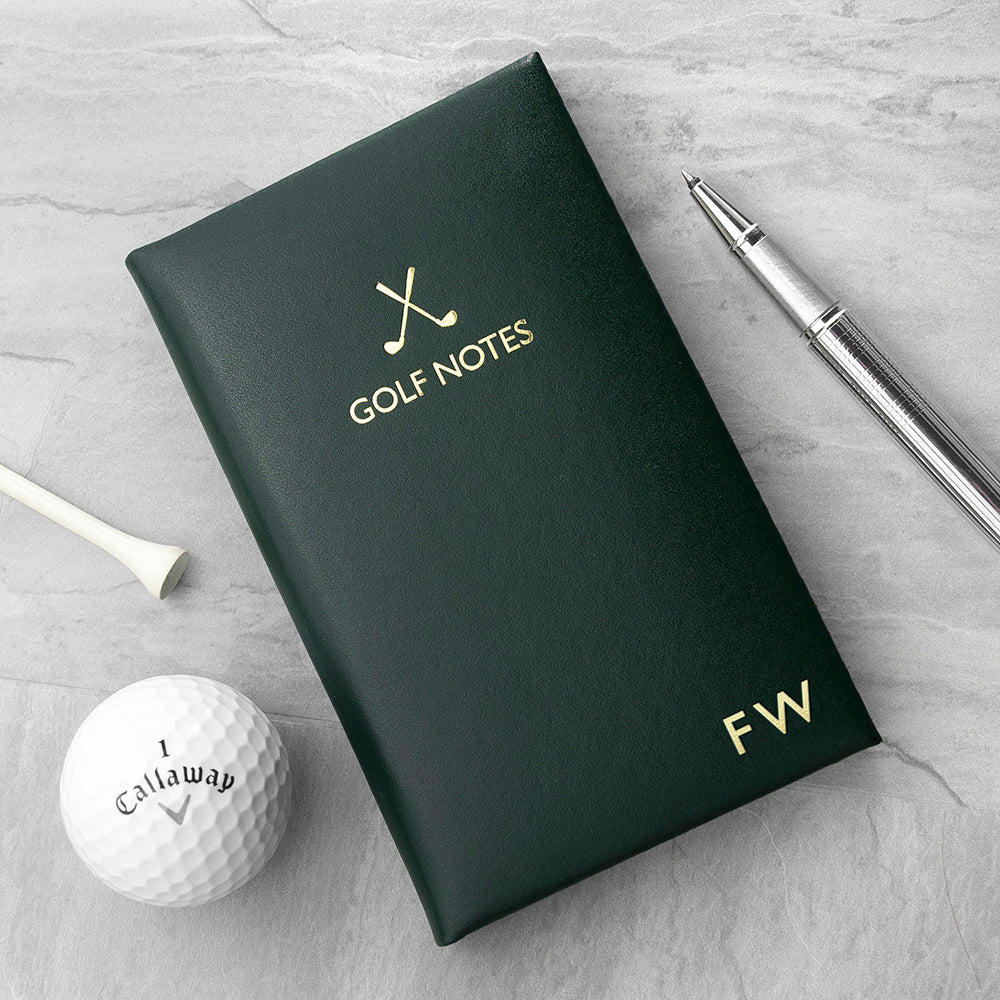 Personalised Luxury Leather Golf Notes