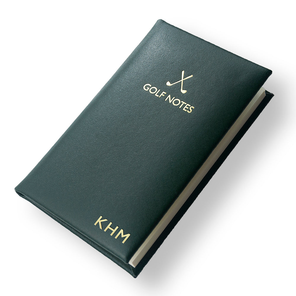 Personalised Luxury Leather Golf Notes