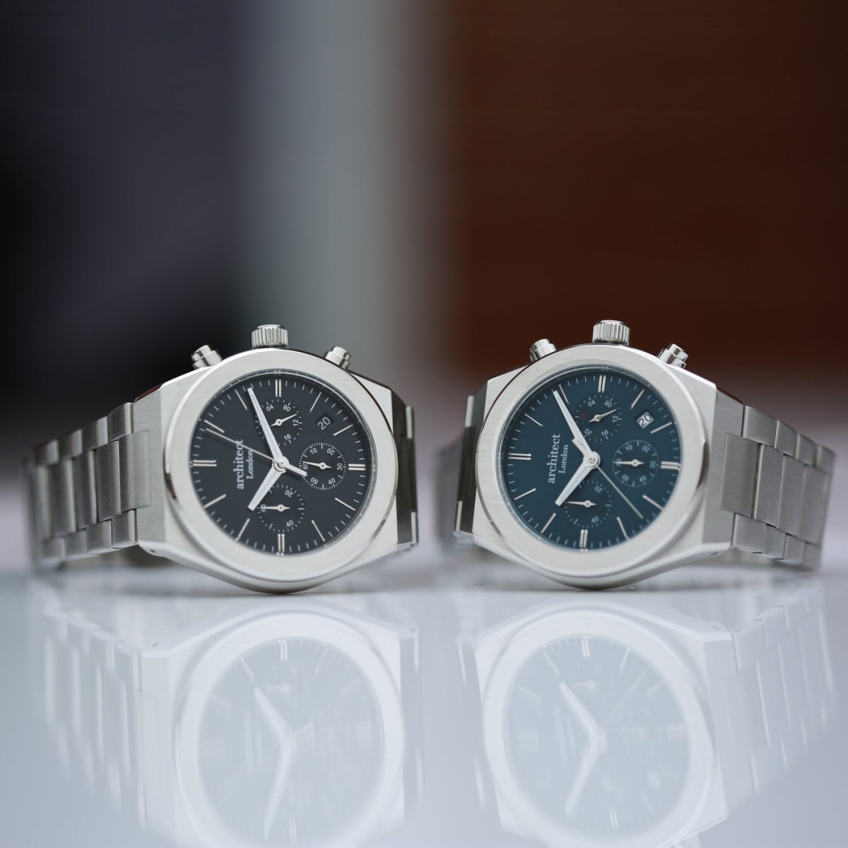 Personalised Men's Architect Orbix Black Wrist Watch - With Handwriting Engraving Photo Upload