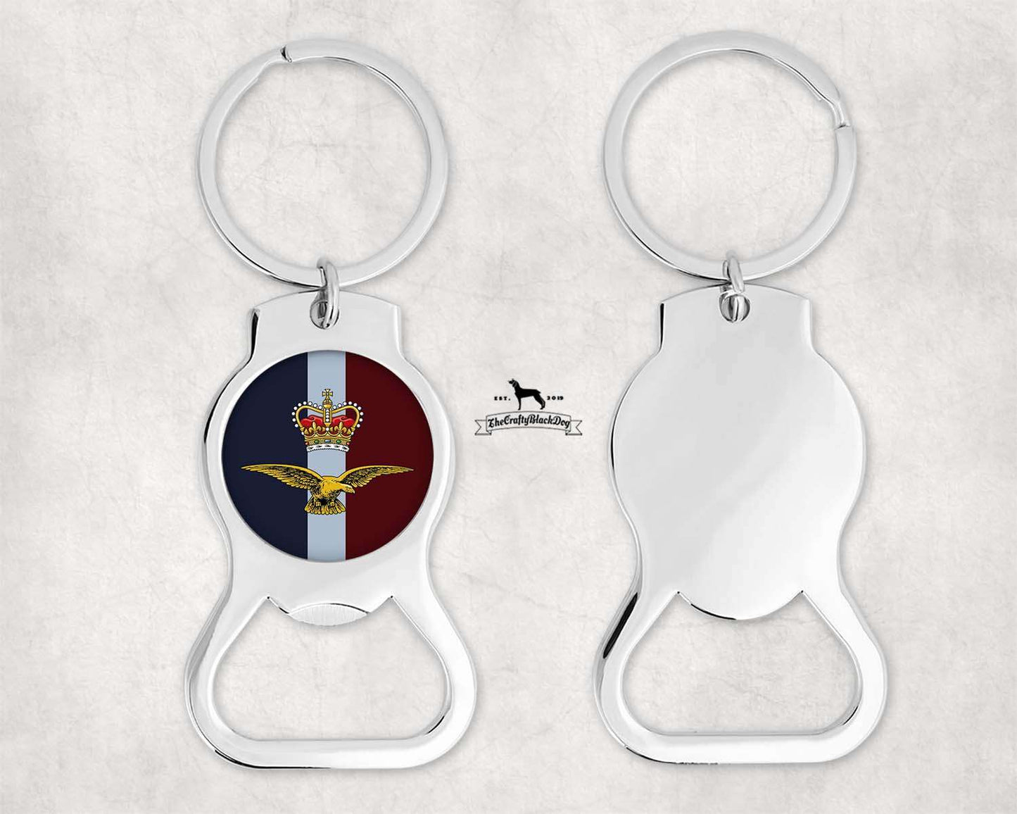 RAF Eagle & Crown - Bottle Opener Keyring