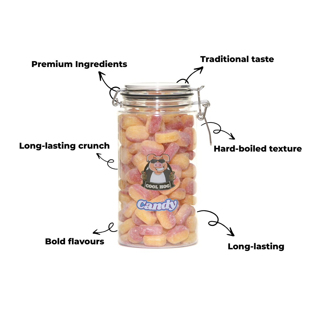 Traditional Rhubarb & Custard Candy Gifting Jar