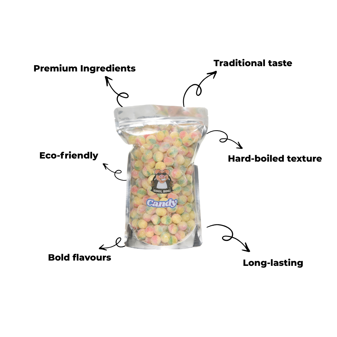 Traditional Rosey Apples Candy Resealable Bag - 1KG
