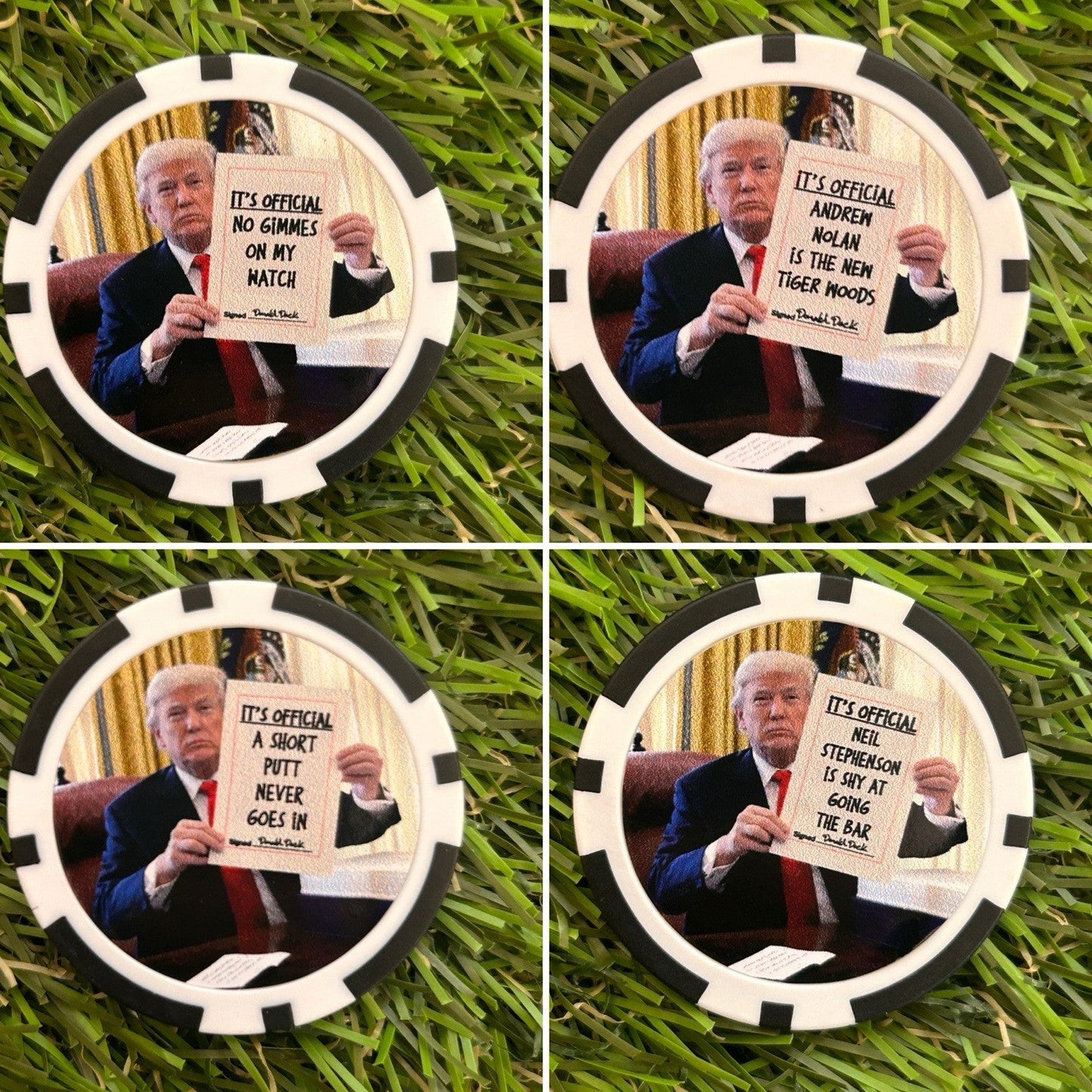 Donald Says .. - Clay Poker Chip - Golf Ball Marker - Funny -