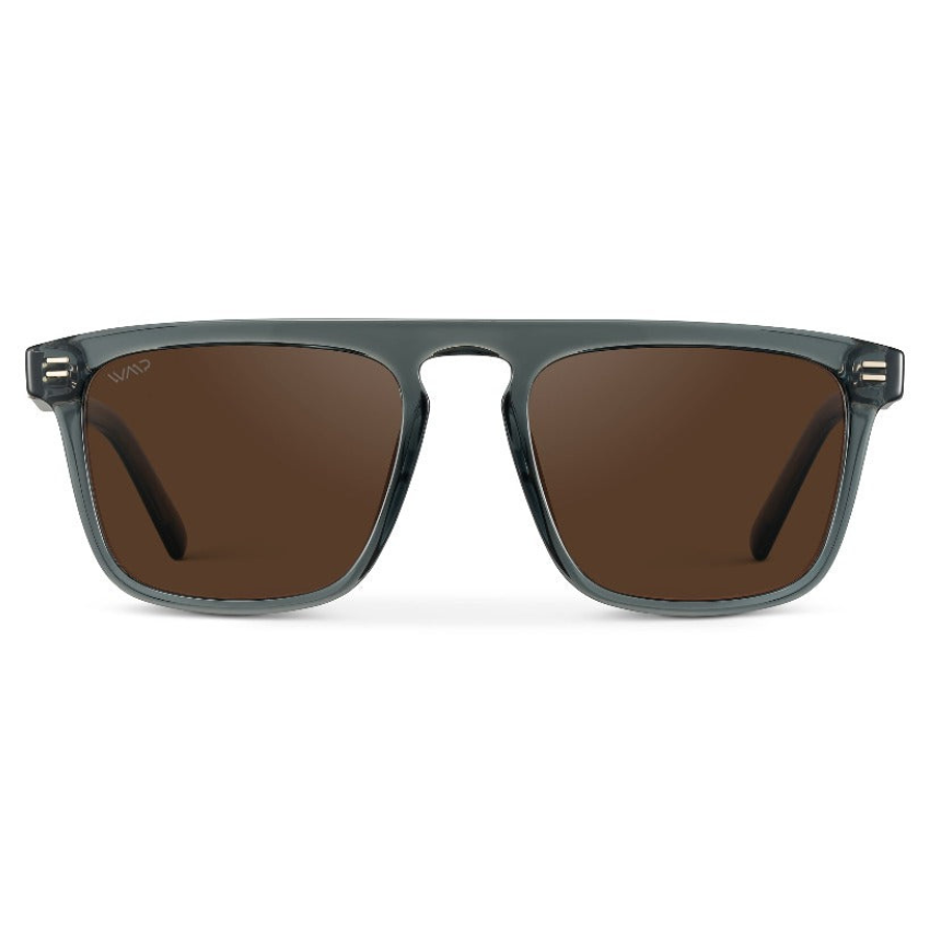 SAWYER Square Men’s Trendy Sunglasses in Nautical Crystal Blue by WMP Eyewear