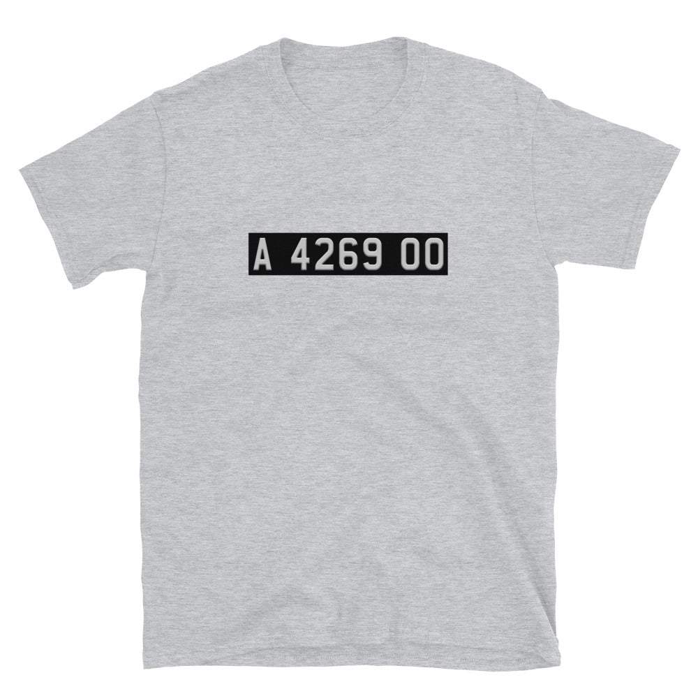 Matera DB5 License Plate T-Shirt
