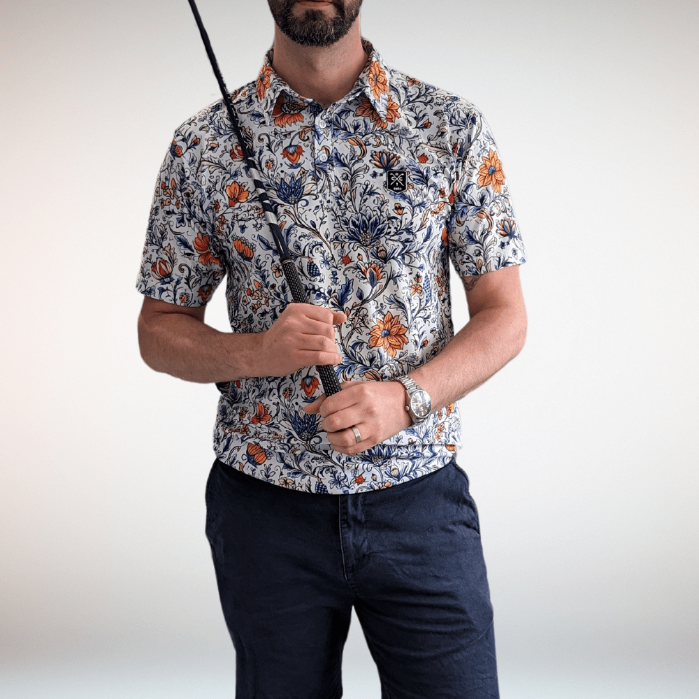 Vintage Floral Signature Golf Polo