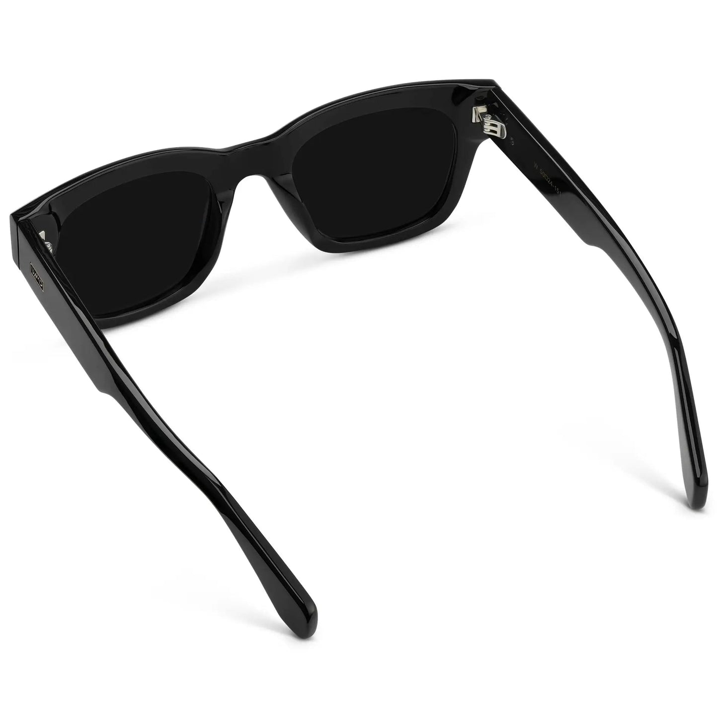 WMP Eyewear Clint Rectangular Polarised Sunglasses - Triple Black