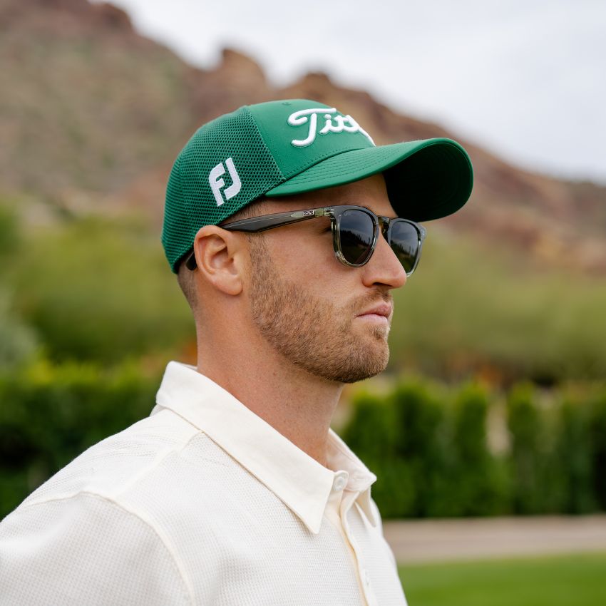 WYNDHAM Crystal Agave Smoke Polarized Golf Sunglasses - WMP