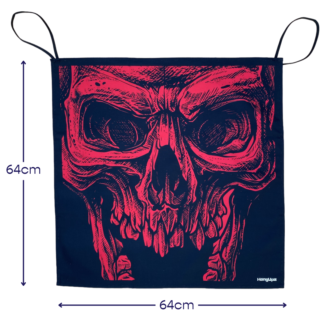 HANGUPZ Scary Zombie Skeleton Face Door-Hang Original Large Hanging Halloween Decoration Gift For Boys Girls