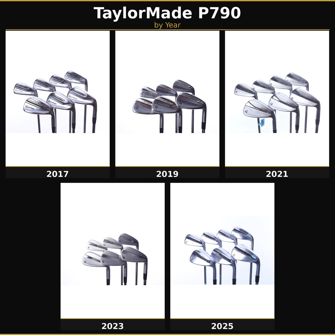 What Taylormade P790’s do you have - year by year!