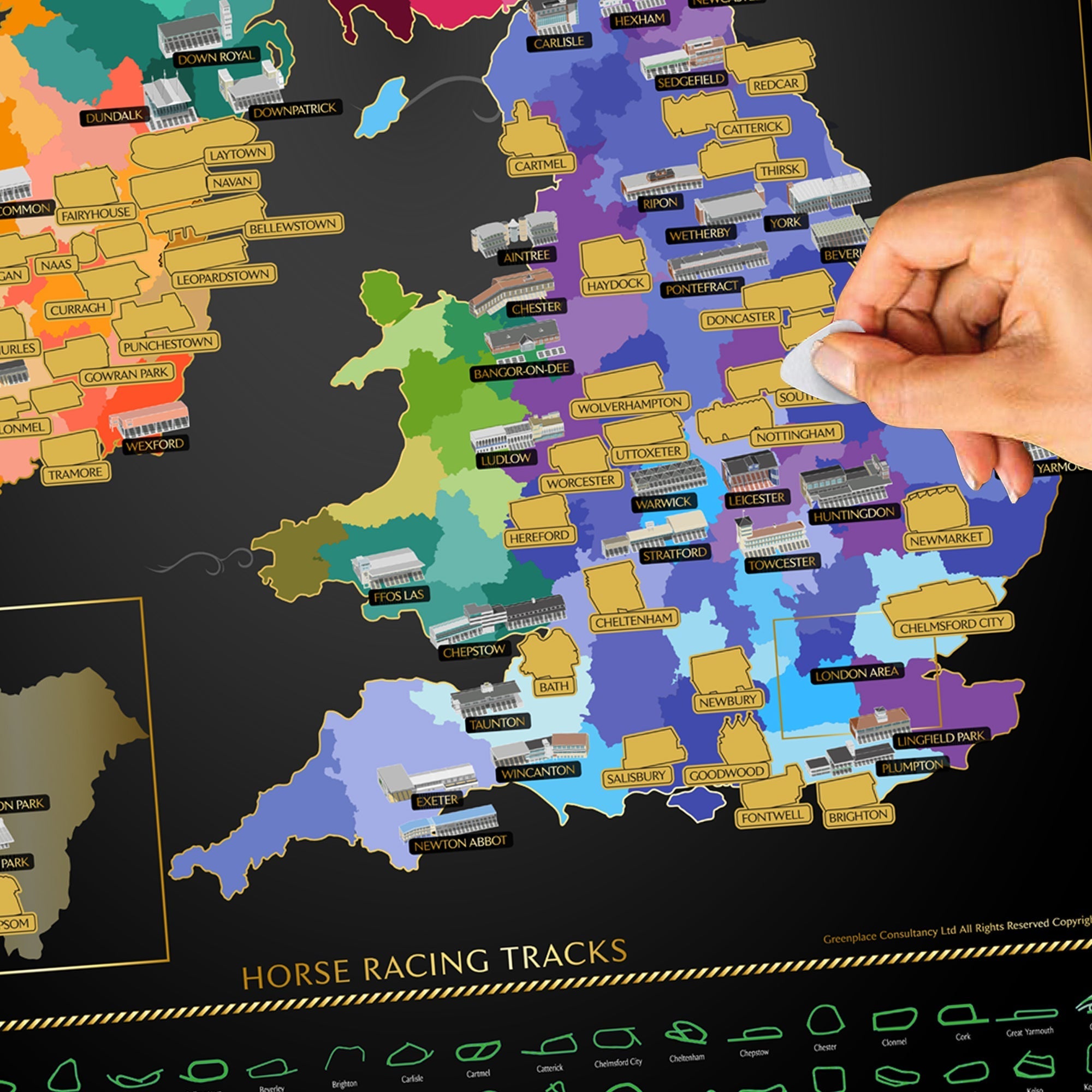 Scratch-Off Maps: UK Football, Rugby, Golf & Sports Gifts – Golf Store UK
