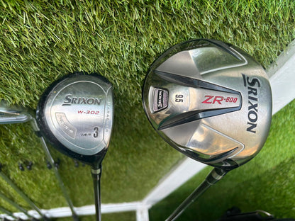 Mizuno T-Zoid / MX-23 Irons + Srixon ZR-800 Driver & W-302 3 Wood Golf Set