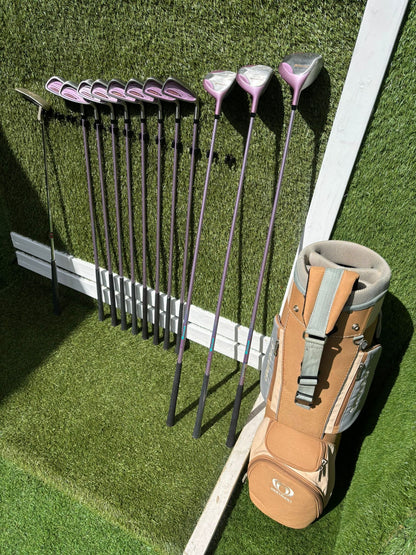Maruman Lucero Ladies Golf Set (4–SW Irons) + Driver, 3 & 5 Woods + Matching Bag