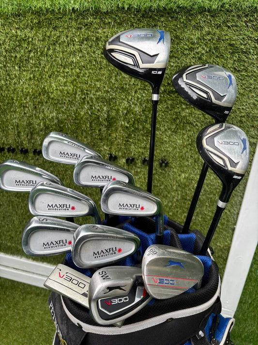 Maxfli Revolution Irons & Slazenger V300 Complete Golf Set