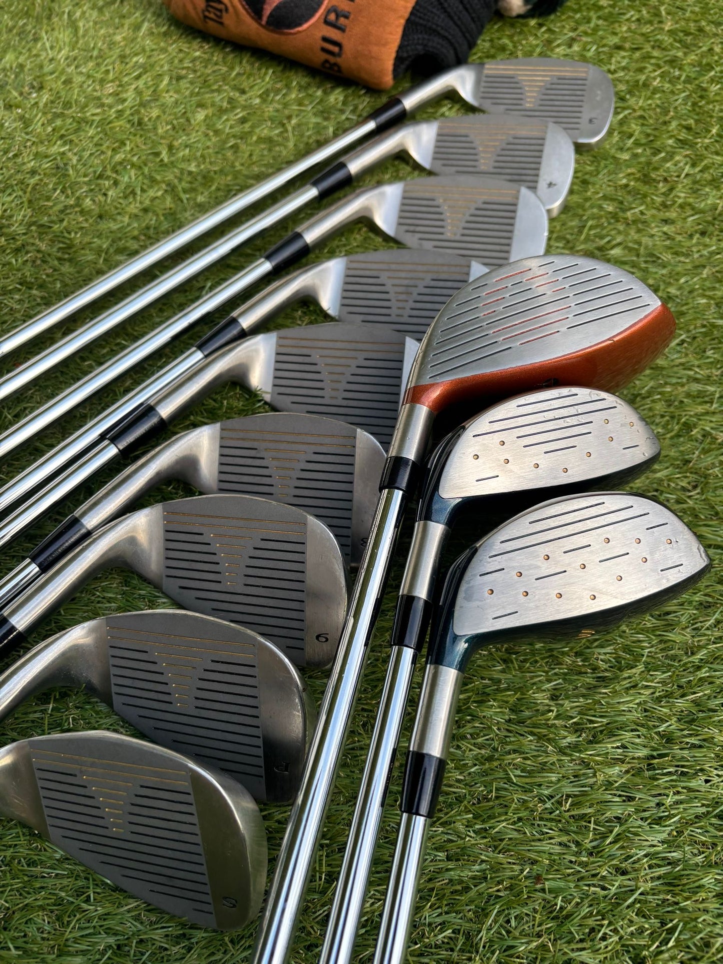 Wilson ProStaff Oversize 3–SW + New & Unused Woods + Howson Putter + Nike Bag (13-Piece Set)