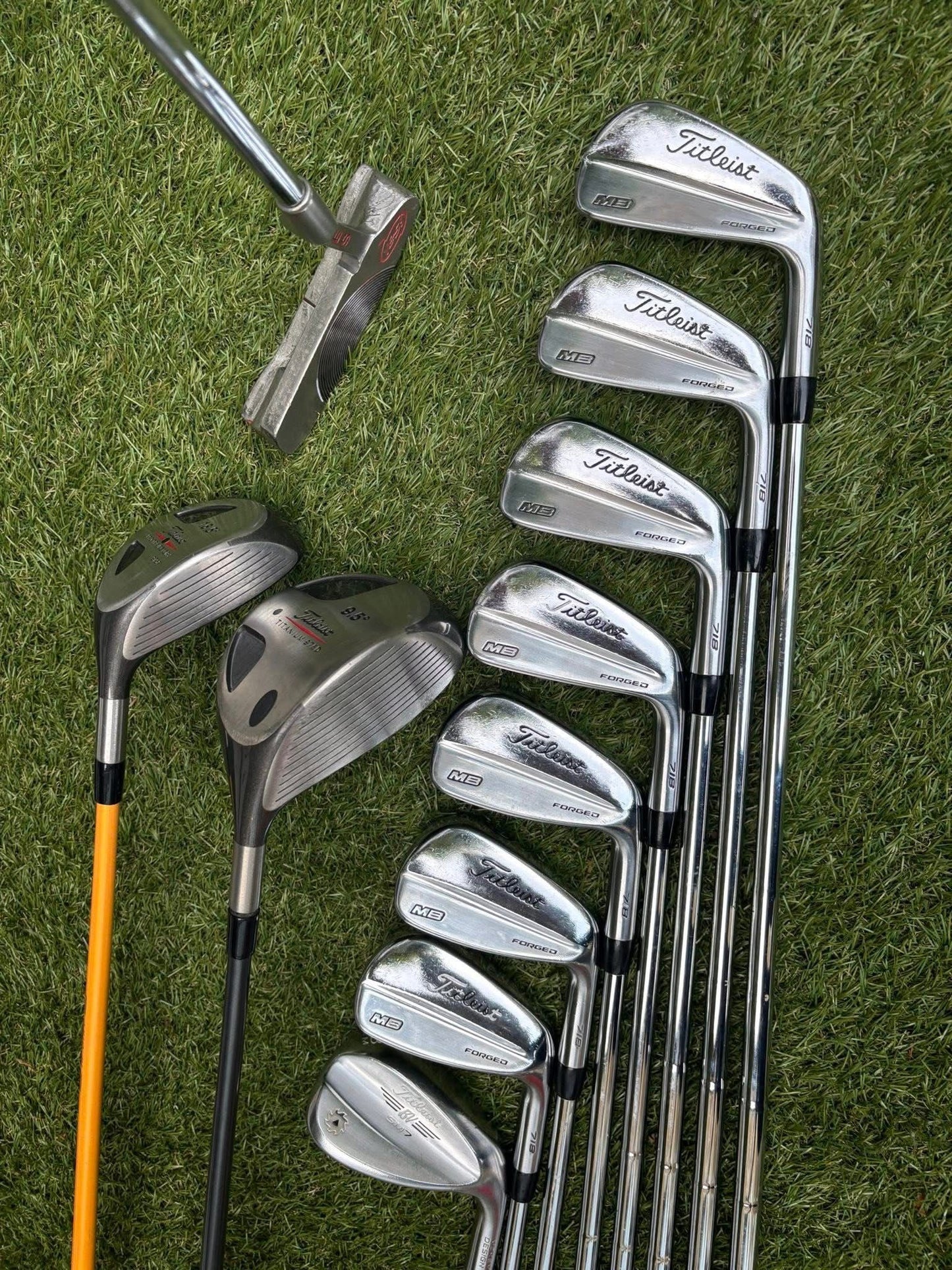 Titleist MB Forged 690 Full Golf Set + Vokey SM7 + Yes! Callie Putter + Motocaddy Leather Cart Bag £524.00