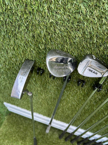 Jack Nicklaus Bear Iron Set + John Letters Driver + Woods + Bag – Full Starter Setup