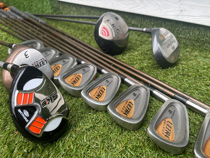 LEFT-HANDED Wilson Ultra Select Irons (3–SW) + Big Bertha Driver + Woods + Hybrid (14 Clubs)
