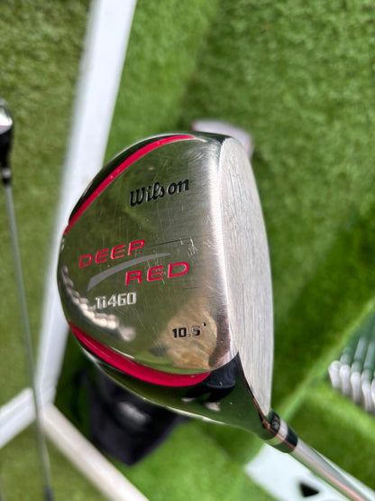 Wilson Deep Red Full Matching Golf Set (5–SW) with Titleist Stand Bag