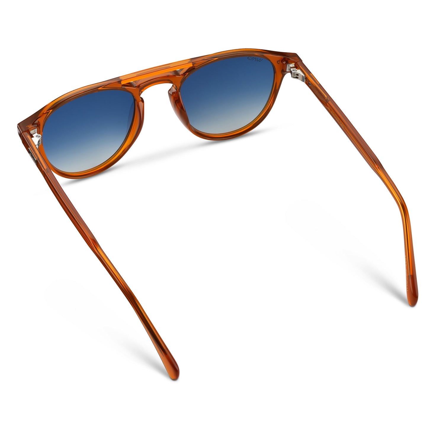 EASTON Men's Round Trendy Sunglasses in Desert Orange by WMP Eyewear