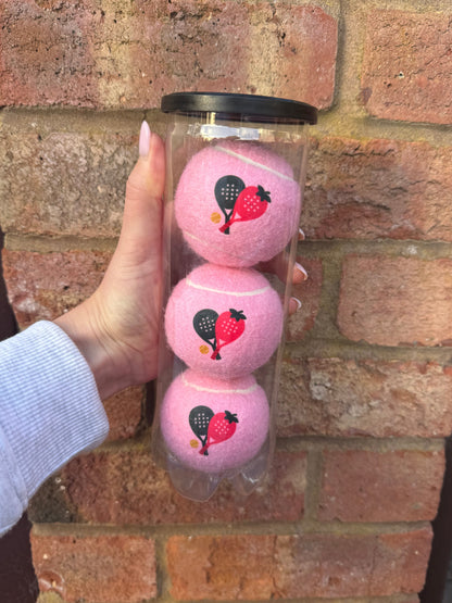 Namethatball -Customised Coloured Padel balls - BABY PINK