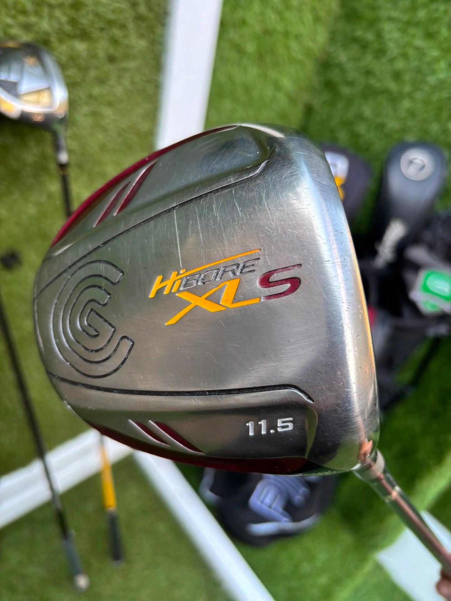 TaylorMade Irons, Cleveland Driver, GX-7 Wood, MacGregor 7 Wood, Wilson Putter & Ping Stand Bag