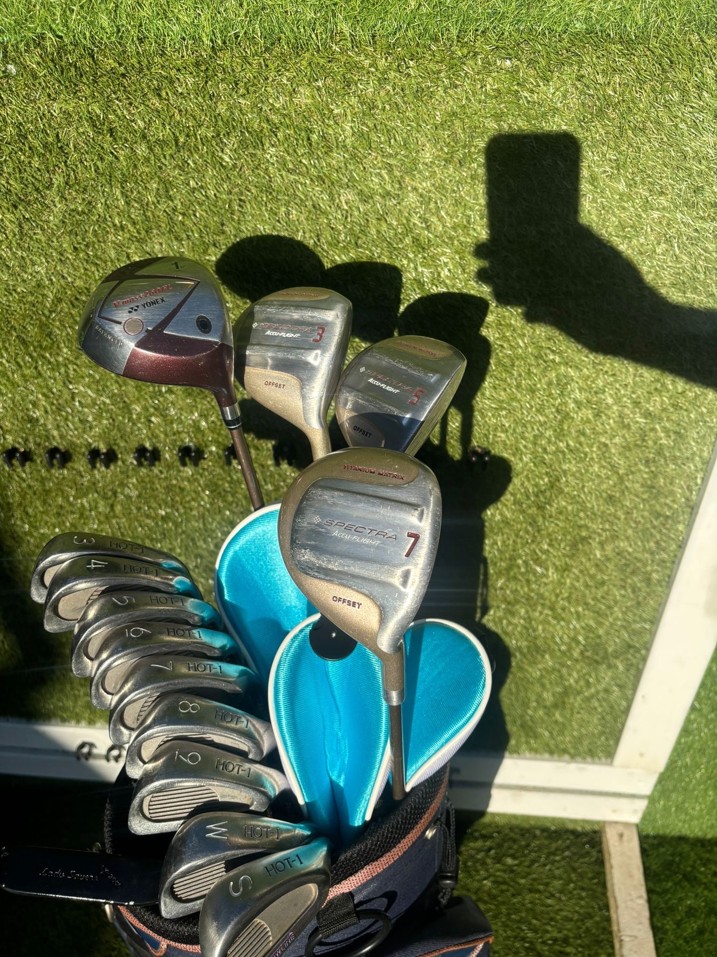 Ladies-Friendly Full Golf Set | Yonex Driver + Fazer Woods + Fazer HOT-1 Irons + Wilson Bag (13 Clubs)