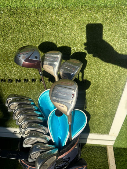 Ladies-Friendly Full Golf Set | Yonex Driver + Fazer Woods + Fazer HOT-1 Irons + Wilson Bag (13 Clubs)