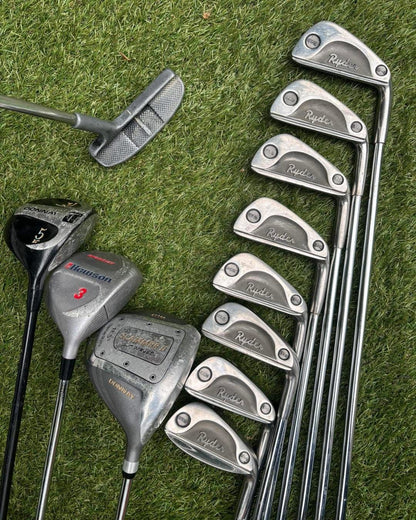 Ryder Mk 2 Irons + Donnay / Howson Woods + Putter + Bag – Full 12 Club Set £94.00 Free Delivery