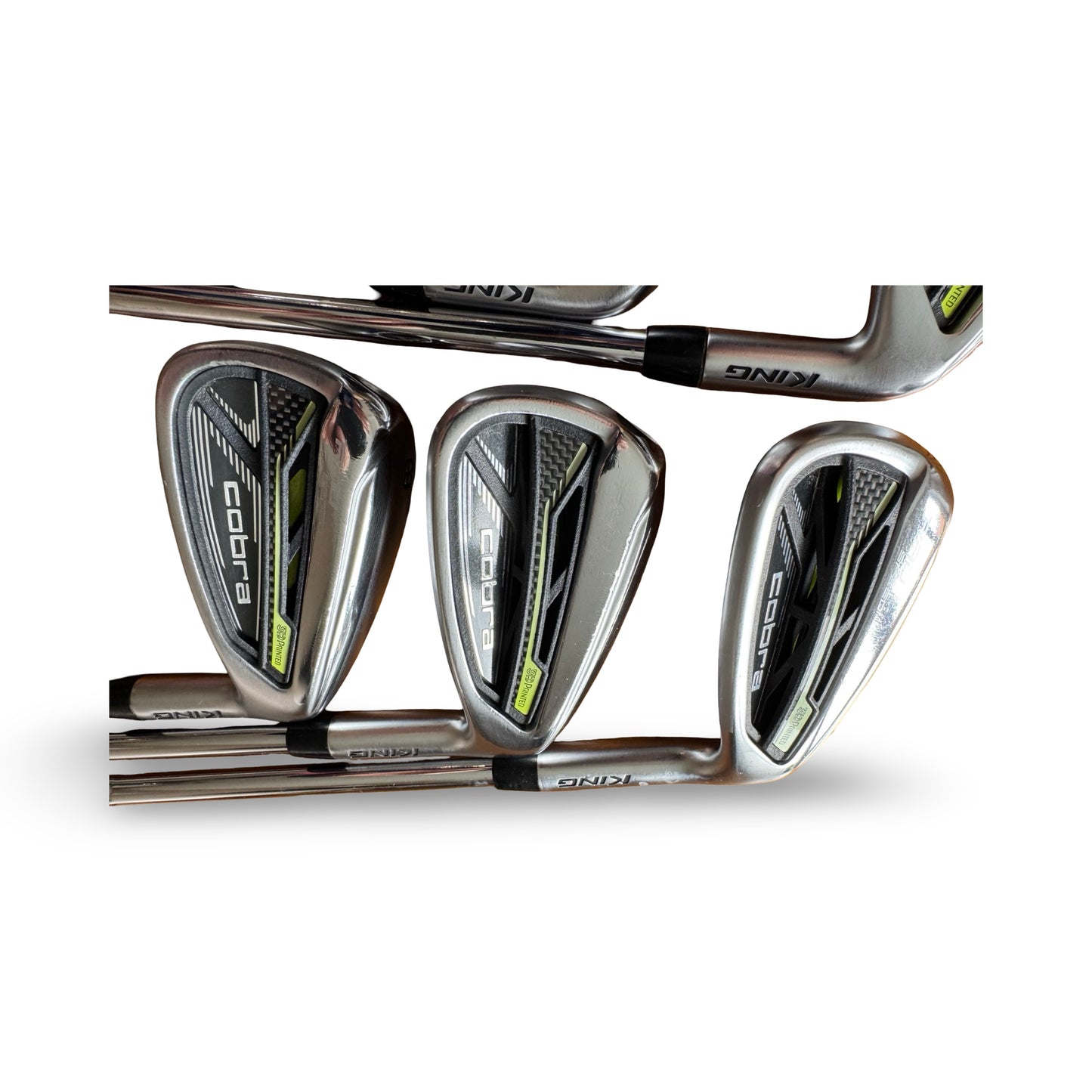 Cobra King Rad Speed 5-PW 3D Printed Stiff KBS Tour Shafts VGC Fast Delivery