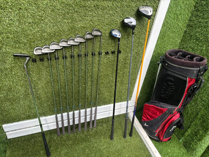Golf Set – EEE 3ZZZ Irons + Callaway ERC Driver + Hybrid + 5 Wood + Callaway Stand Bag
