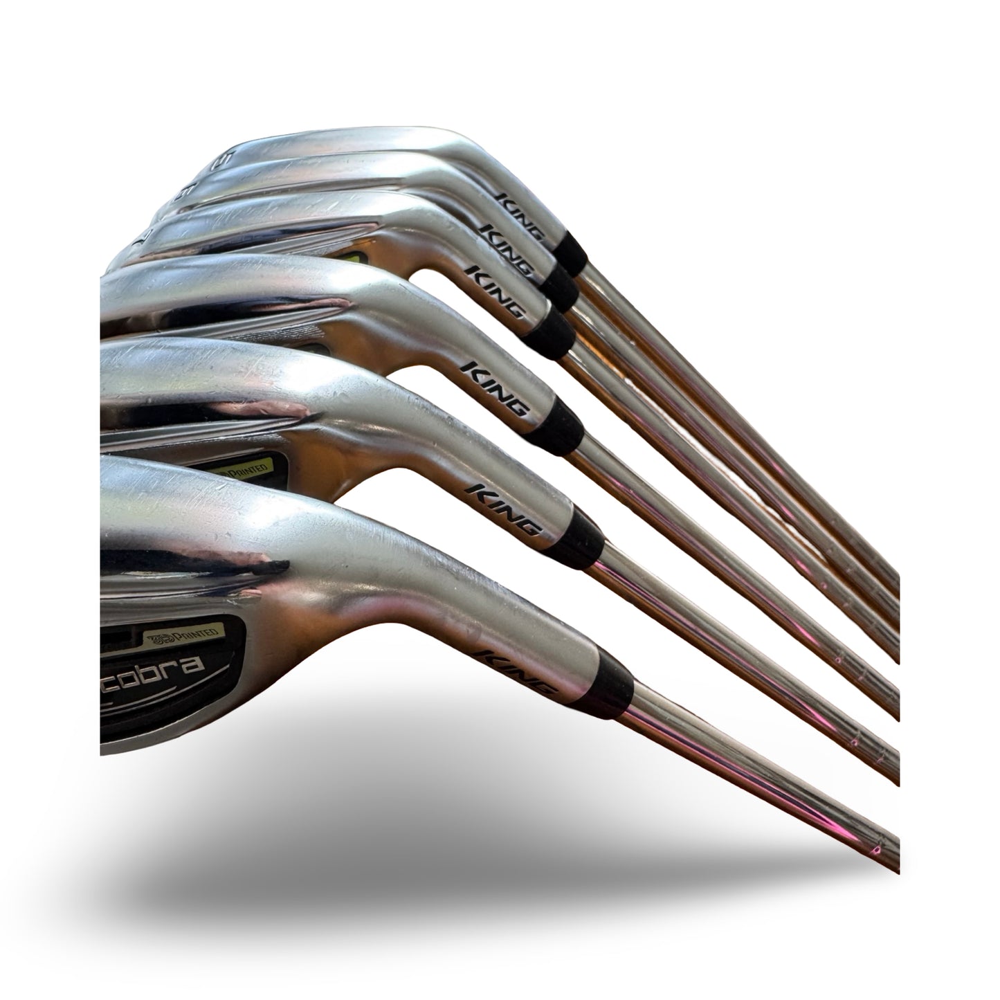 Cobra King Rad Speed 5-PW 3D Printed Stiff KBS Tour Shafts VGC Fast Delivery