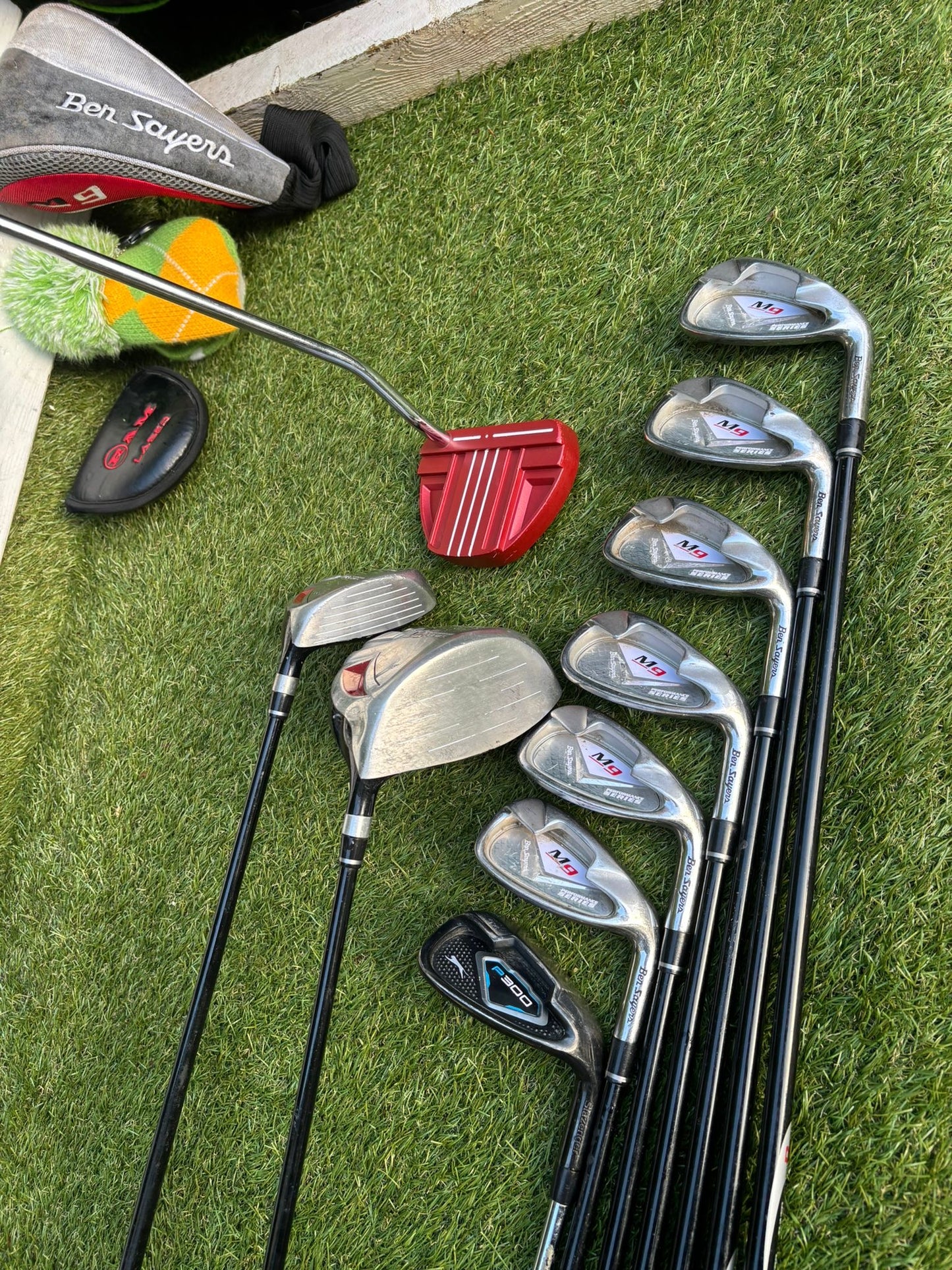 Ben Sayers M9 Full Graphite Golf Set + Forgan Bag + Matching Trolley