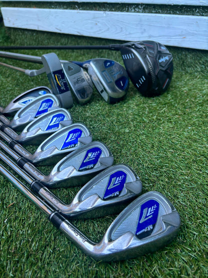 Ben Sayers M7 Golf Set with MacGregor MacTec X Driver, RAM Hybrid & John Letters Stand Bag